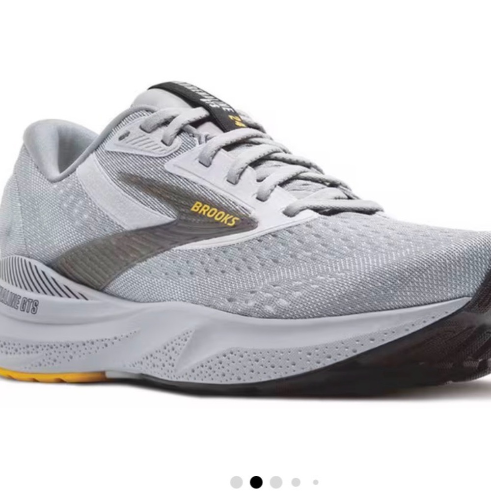 Brooks Men's Gray and Yellow Athletic Shoes